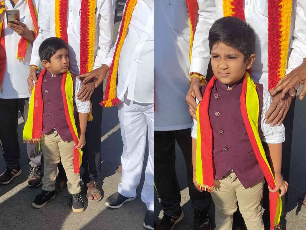 5 YEARS OLD BOY PROTEST